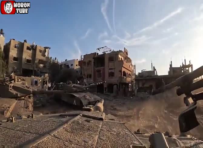 Video :An Israeli tank captured footage of the Gaza War
